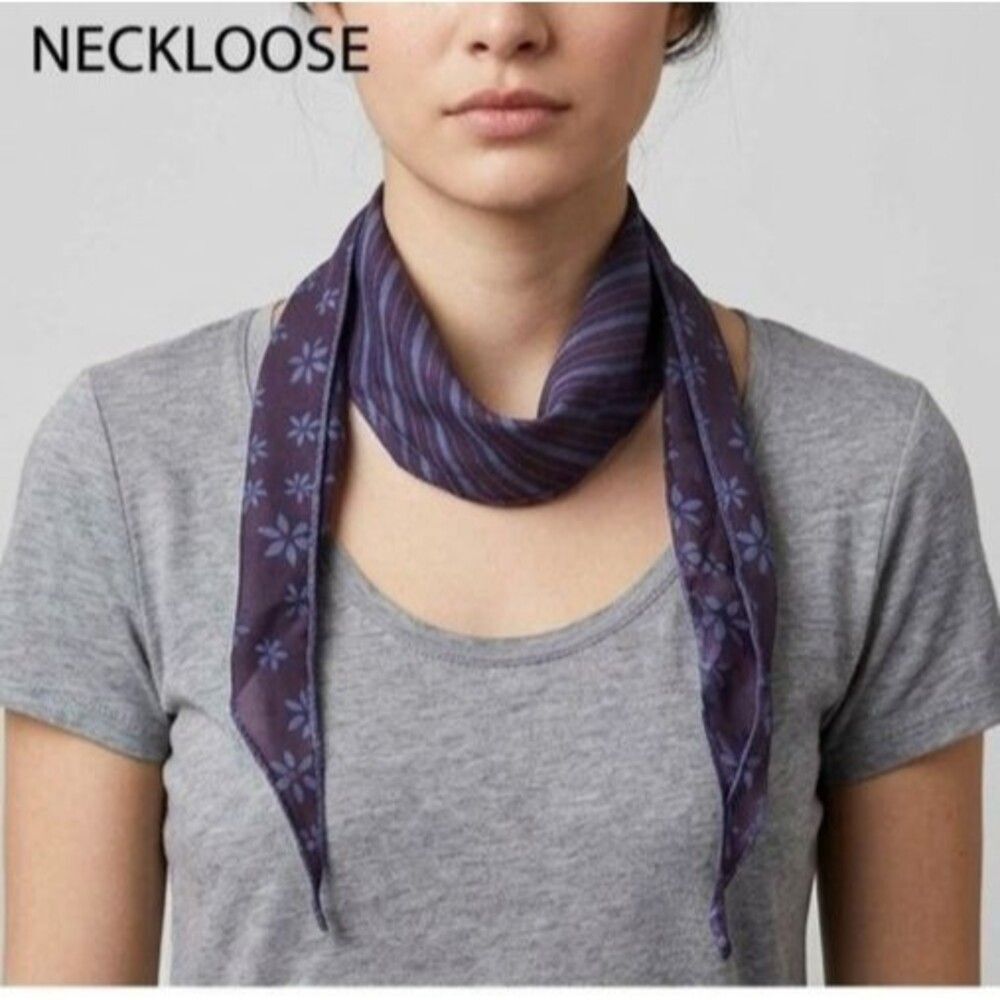 Free People Tilly Skinny Silk Convertible Scarf Neck Handbag Print O/S 291167